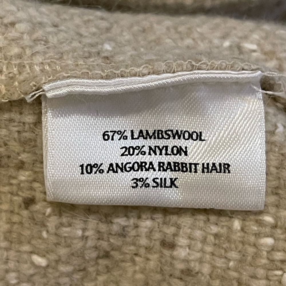 Eileen Fisher Beige Ribbed Cardigan - Picture 7 of 12